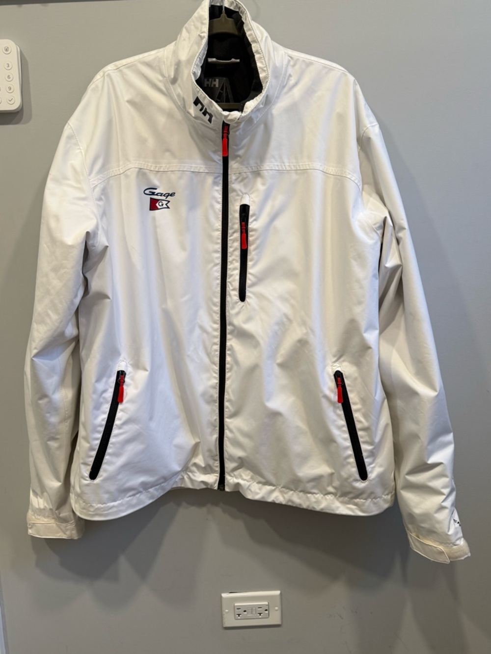 Helly Hansen Black Jacket with White Label Detail